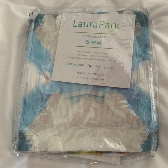 NWT LAURA PARK EURO SHAM PARK AVENUE - Picture 1 of 7